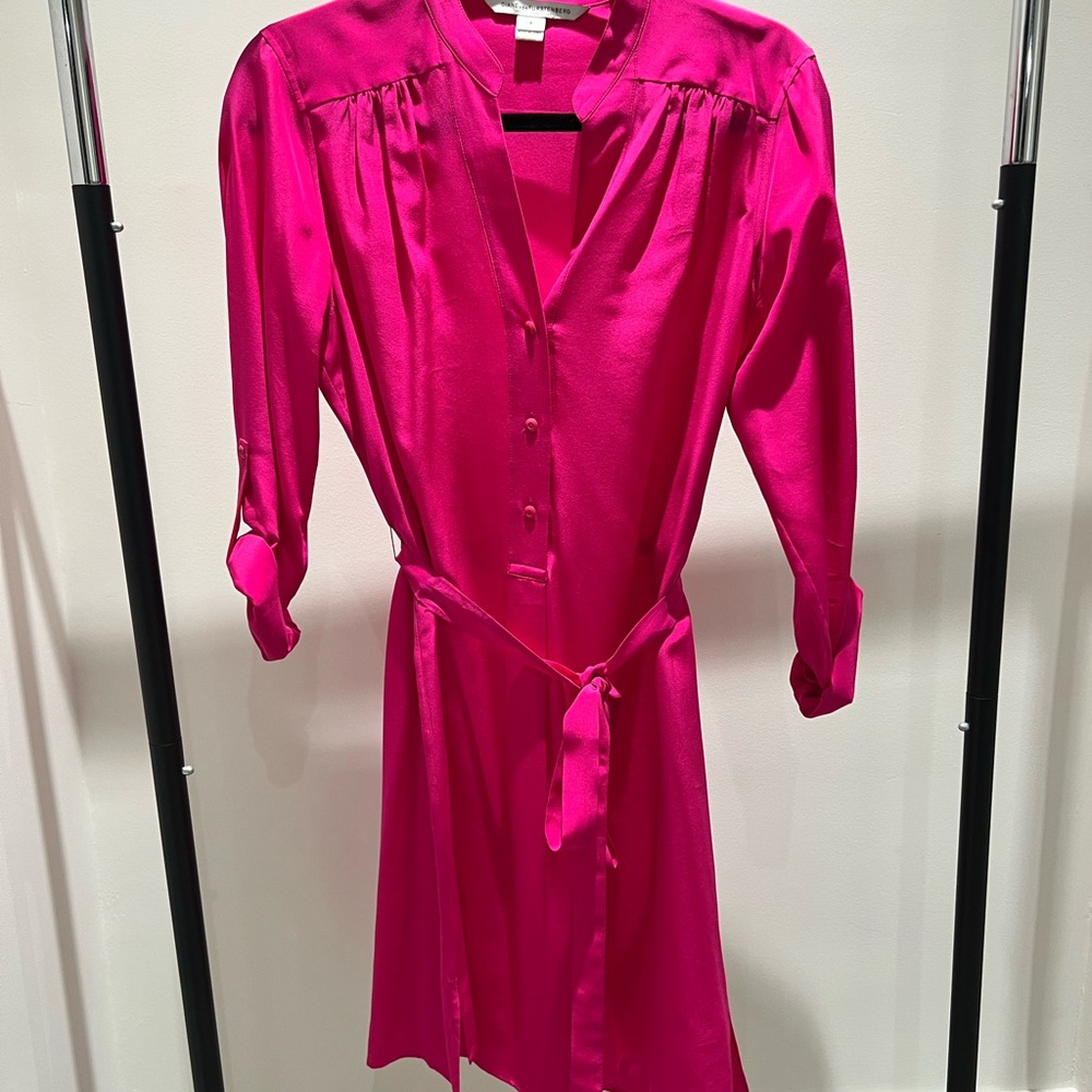 Diane Von Furstenberg Fuchsia Dress